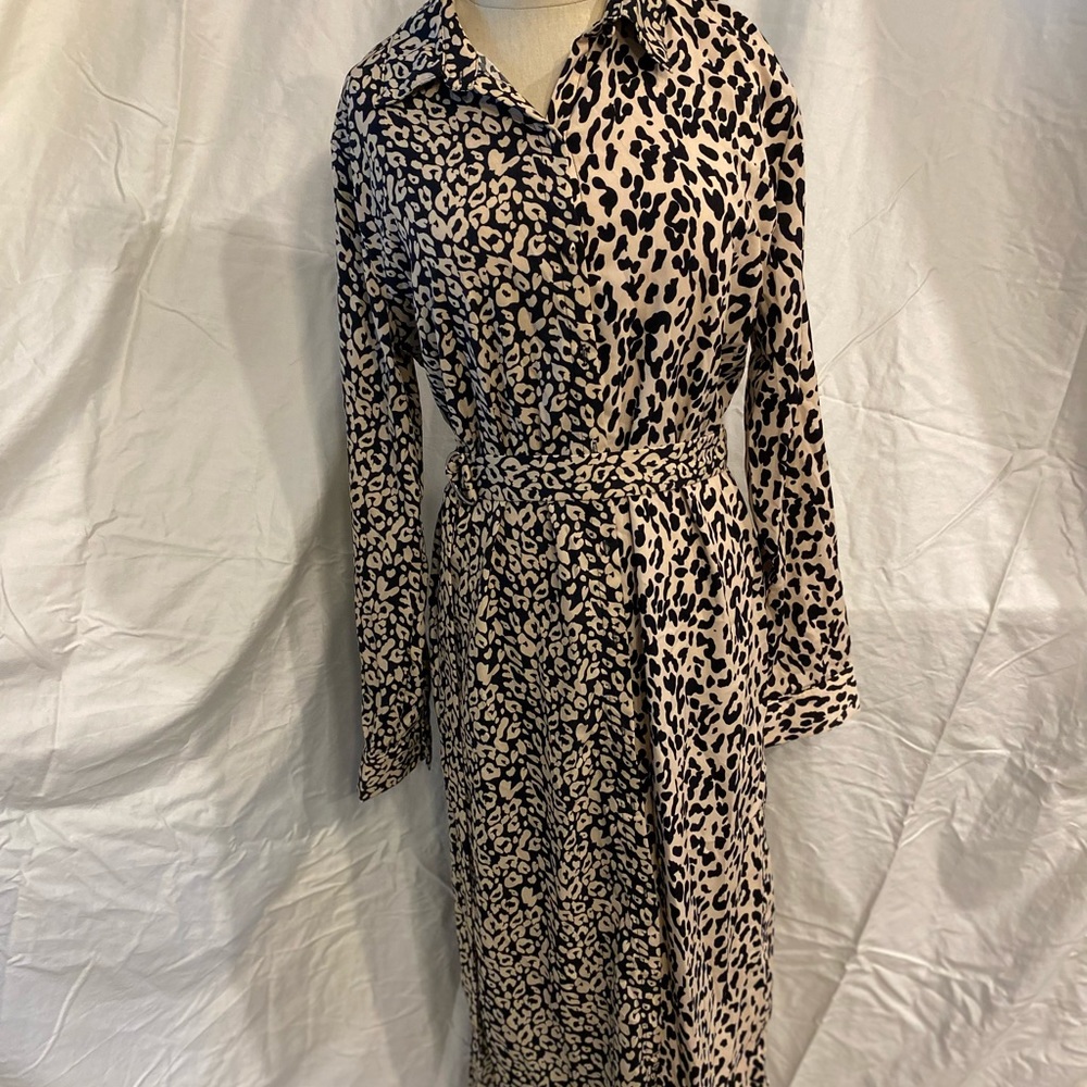 Honey Punch leopard print trench/dress